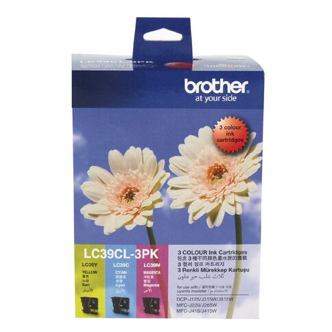 Brother Ink LC39 Colour 3 Pack (260 pages)