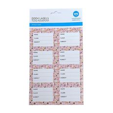 WS Book Label 16 Pack Butterfly