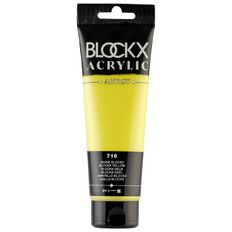 BLOCKX Acrylic Tube 120ml  Yellow Yellow