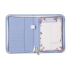 Uniti Blossom PU Zip Journal With Notepad Purple A5