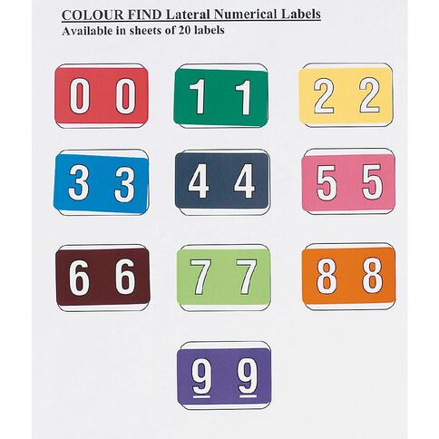 Filecorp Coloured Labels Z Multi-Coloured