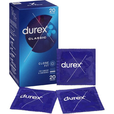 Durex Classic Condoms 20 Pack