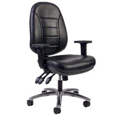 Chair Solutions Delta Plus Chair Leather Black