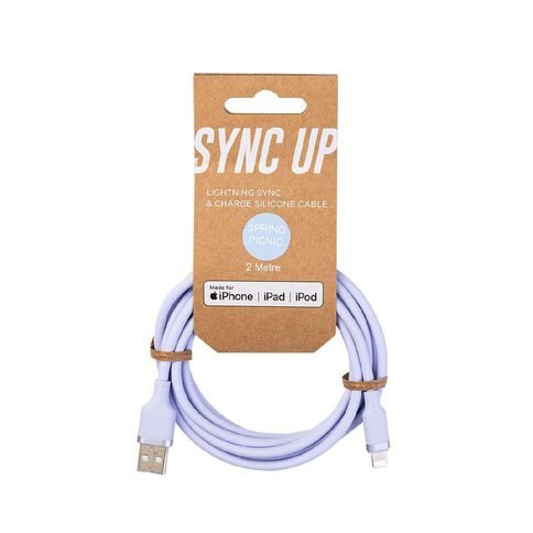 Spring Picnic Lightning Cable 2m Purple