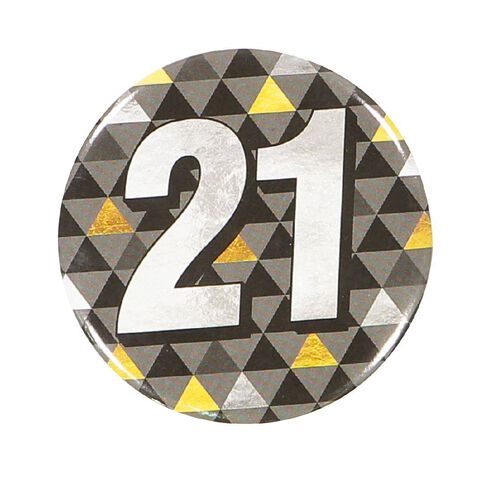 Artwrap 21st Birthday Badge Medium