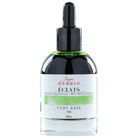 Jacques Herbin Eclats Watercolour Ink 530 50ml Anise Green
