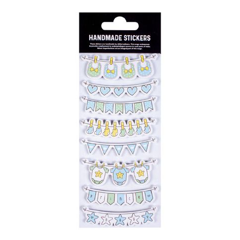 Baby Embellishments - Socks And Bibs Blue 8Pc