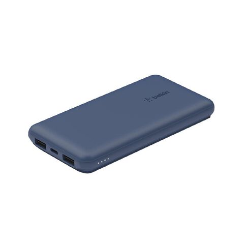 Belkin 10K USB-A and USB-C 15W Power Bank Blue