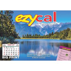 Bartel 2022 EzyCal Easy to Read Wall Calendar 304x215mm
