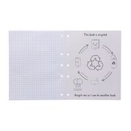 WS Pad Refill 14E5 7mm Quad 40 Leaf Punched Blue Mid