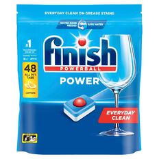 Finish Power Dishwashing Tablets Lemon 48 Pack