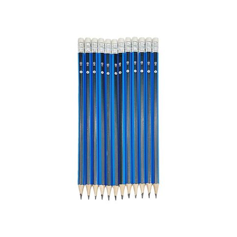 WS HB Pencil with Eraser Tip Black 12 Pack