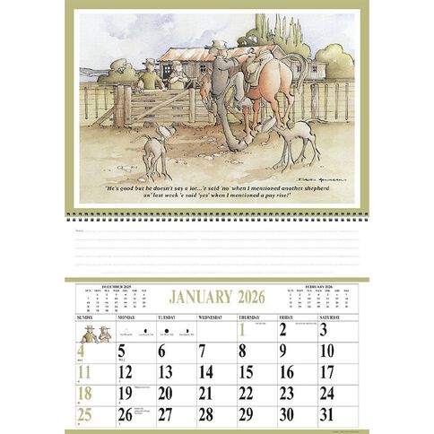 Easy2C 2026 Calendar Jocks Country Life