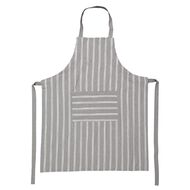 Living & Co Country Stripe Apron Charcoal 70cm x 90cm