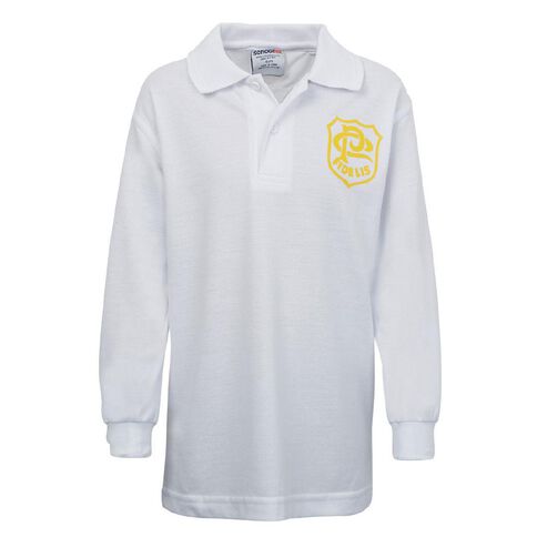 Schooltex St Patrick's Panmure Long Sleeve Polo with Screenprint