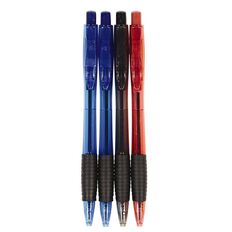 Deskwise Roller Ball Pen Extra Fine 4 Pack Mixed Assortment