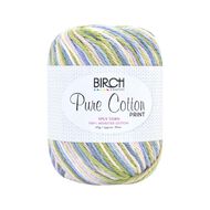Birch Cotton Print 4Ply Worsted 100% Cotton 65G Botanic Haze