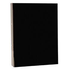 Card Ring Binder Black Foolscap
