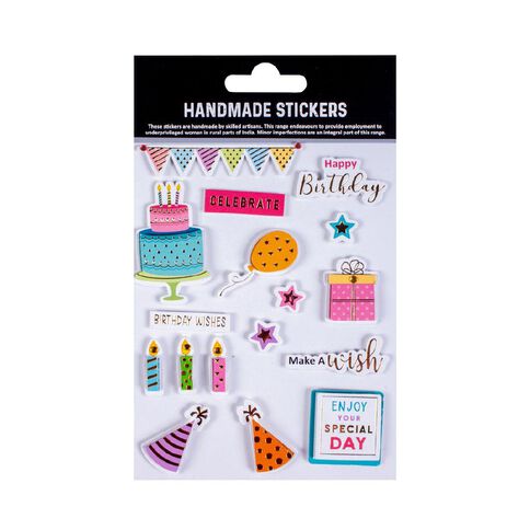 Foil Handmade Sticker - Make A Wish 17Pc