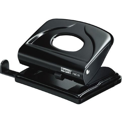 Rapid 2 Hole Punch 20 Sheet Black
