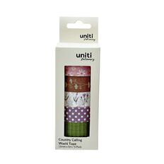 Uniti Stationery Country Calling Washi Tape 5 Pack