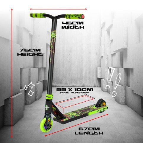 MADD Gear Whip Pro-X Scooter Viper Black/Green