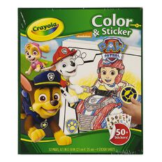 Paw Patrol Crayola Color & Sticker Book 32 Pages