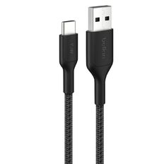 Belkin 2.0 USB-A To USB-C Braided MCB Cable 1M Black