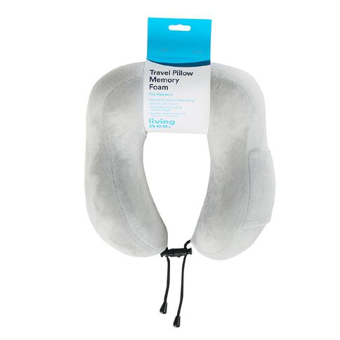 Living & Co Travel Pillow Memory Foam Black