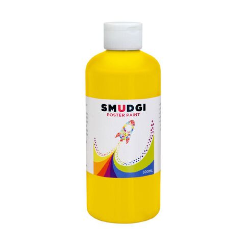 Jasart Smudgi Poster Paint Yellow 500ml