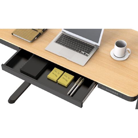 Workspace 1200mm Adjustable Desk With Wood Look Top