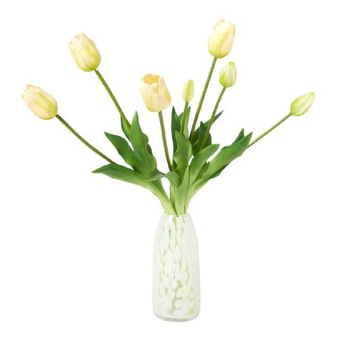 Living & Co Artificial White Tulips Bunch