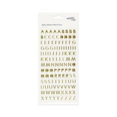 Uniti Mini Foam Alpha Stickers Gold
