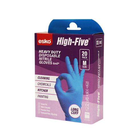Esko High-Five Nitrile Glove 50 Pack Medium