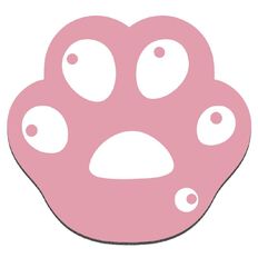 Playmax Paw Print Mouse Mat Pink