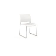 Game Chrome Skid Chair White