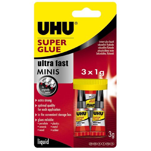 UHU Super Glue Mini 3 x 1ml