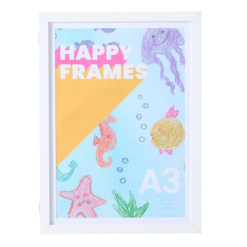 Happy Frames Kids Artwork Frame White A3