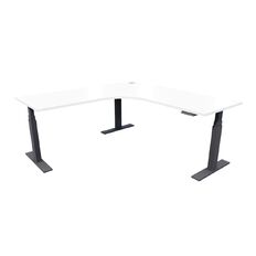Zealand Electric Height Adjustable Workstation 1800 x 1800 x 700 White