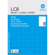 WS Labels 160 Labels 105mm x 74mm A4