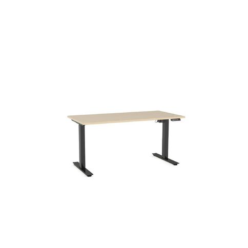 Agile Electric Height Adjustable Desk 1500 Nordic Maple/Black