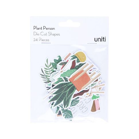 Uniti Plant Person Cardstock Die Cut Shapes