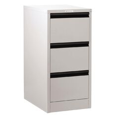 Precision Classic Filing Cabinet 3 Drawer White Satin