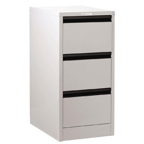 Precision Classic Filing Cabinet 3 Drawer White Satin