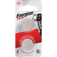 Energizer Lithium Coin Batteries ECR2016BP2 2 Pack