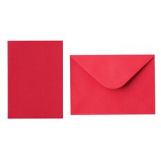 Uniti Christmas Cards & Envelopes - 6 Pack Red Mid 6 Pack