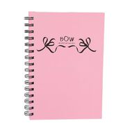 Uniti Bow Spiral Notebook Pink