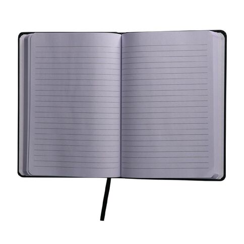 Uniti Stationery A5 Polyurethane Hard Cover Black Notebook