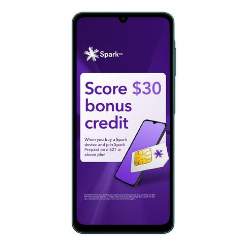 Samsung Galaxy A07 4G with Spark and Skinny SIM Green