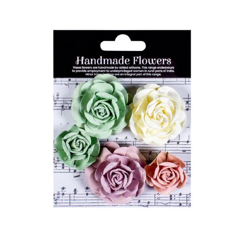 Handmade Flowers Lorena Fairy Garden Approx 3-5cm 5pc